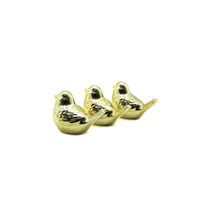 İBİCO İ12-133 ( KUŞ & ORTA ) ( GOLD & SERAMİK ) BİBLO & DEKORATİF SÜS EŞYASI*12X12