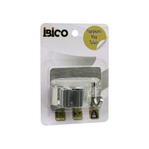 İBİCO İ13-066 ( 2İN1 ) ( METAL ) ( MOP SAP TUTUCU & ASKI ) ( YAPIŞKANLI MONTAJ=METAL PLAKA ) ( 10KG. TAŞIMA )*12X20