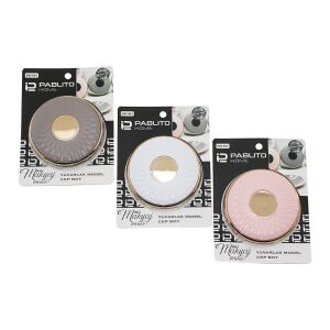 PABLITO HOME PBT-087 (YUVARLAK) (3''- 9X9CM) (CEP & ÇANTA) MİNİ MAKYAJ AYNASI (BRONZ KAPAK KENARI-GÖBEK & RENKLİ PLS.)*24X10