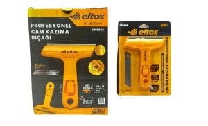 ELTOS CKS-002 ( PROFESYONEL & OYNAR BAŞLI ) CAM KAZIMA & BUZ KAZIYICI BIÇAK (PLASTİK SAP & YEDEK BIÇAK)*12X10