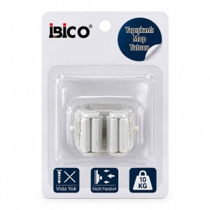 İBİCO İ13-068 ( PLASTİK ) ( MOP SAP TUTUCU & ASKI ) ( YAPIŞKANLI MONTAJ= ŞEFFAF PVC PLAKA ) (10KG. TAŞIMA)*12X15