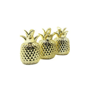İBİCO İ12-135 ( ANANAS & KÜÇÜK ) ( GOLD & SERAMİK ) BİBLO & DEKORATİF SÜS EŞYASI*24X12