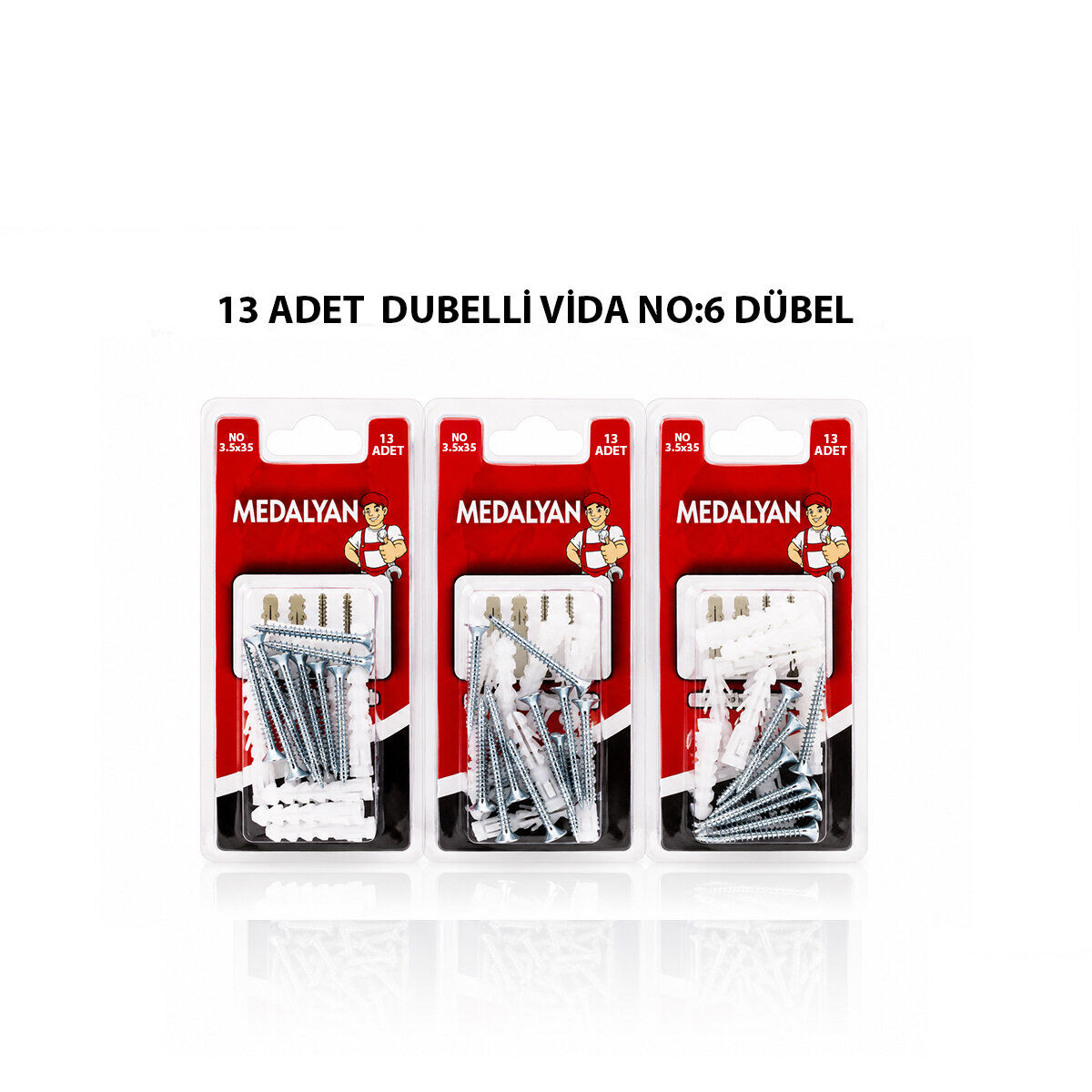 MEDALYAN DL-32 ( 3.5X35 ) ( 13PCS ) DÜBELLİ VİDA*12X12