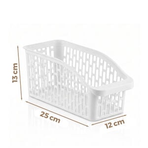 URVE UR-3564 ( 25X13X12CM ) ( BEYAZ ) ( JUMBO ) ( DÜZENLEYİCİ ) PLASTİK ÇOK AMAÇLI ORGANİZER*48=K
