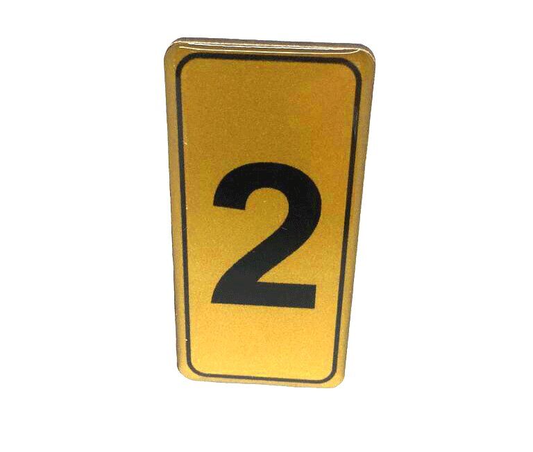 KAPI NUMARASI NO-2 SİLİKONLU YAPIŞKANLI*10X20