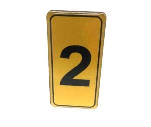 KAPI NUMARASI NO-2 SİLİKONLU YAPIŞKANLI*10X20