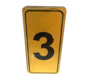 KAPI NUMARASI NO-3 SİLİKONLU YAPIŞKANLI*10X20