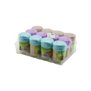 İBİCO İ15-062 TOOTTHPİCK ( TUZLUK MODEL KUTULU ) ( ORTA ) KÜRDAN ( ŞEFFAF MİKA KRİSTAL PLS.ŞİŞE ) ( RENKLİ PLASTİK KAPAK )*12X20