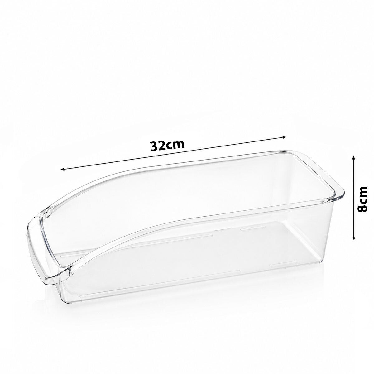 URVE UR-3581 ( 32X8CM ) ( ŞEFFAF ) ( DÜZENLEYİCİ ) PLASTİK MİKA MODÜLER ÇOK AMAÇLI ORGANİZER*24=K