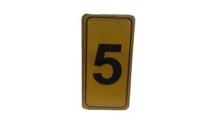 KAPI NUMARASI NO-5 SİLİKONLU YAPIŞKANLI*10X20