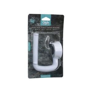 QLUX L-00107 AVANTAGE TUVALET KAĞITLIK ( BEYAZ PLASTİK ) ( YAPIŞKANLI & VİDALI MONTAJ )*36