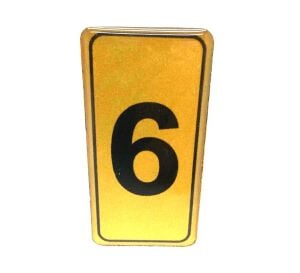 KAPI NUMARASI NO-6 SİLİKONLU YAPIŞKANLI*10X20