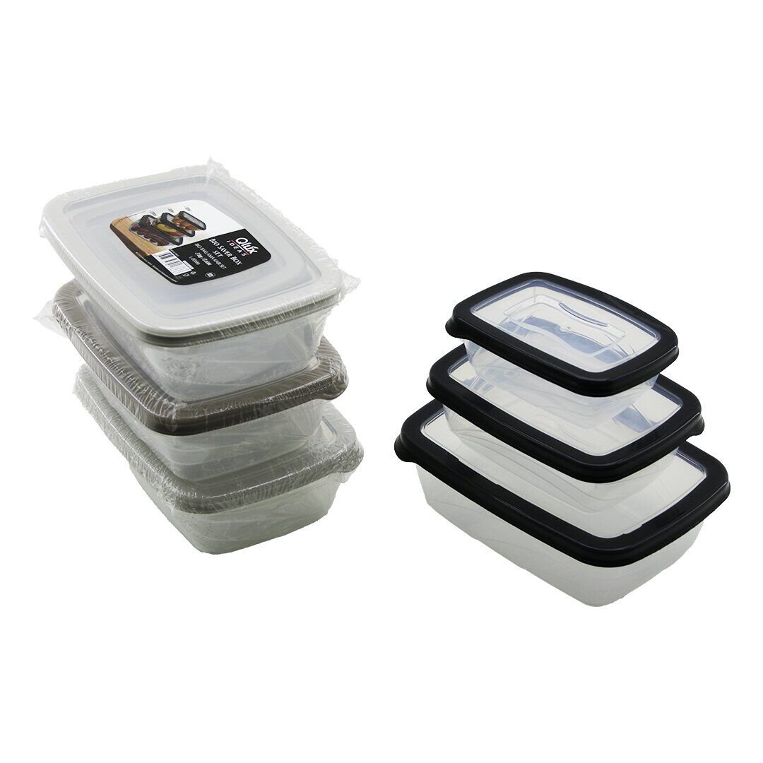 QLUX L-00686 BİO EXTRA (3PCS= 300-600-1200ML) SIZDIRMAZ SAKLAMA KABI SET (ŞEFFAF PLS.KAP)*24=K