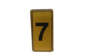 KAPI NUMARASI NO-7 SİLİKONLU YAPIŞKANLI*10X20