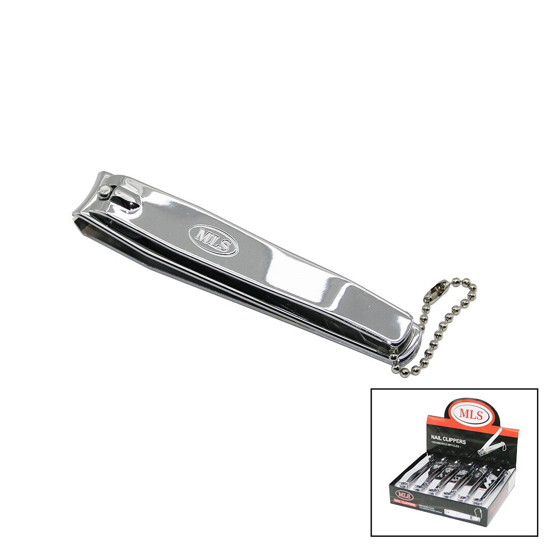 MLS NAIL CLIPPERS M-318 ( GENİŞ AĞIZ ) ( UZUN=9.5CM ) TIRNAK MAKASI*12X40