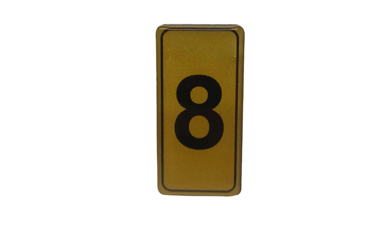 KAPI NUMARASI NO-8 SİLİKONLU YAPIŞKANLI*10X20