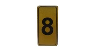 KAPI NUMARASI NO-8 SİLİKONLU YAPIŞKANLI*10X20
