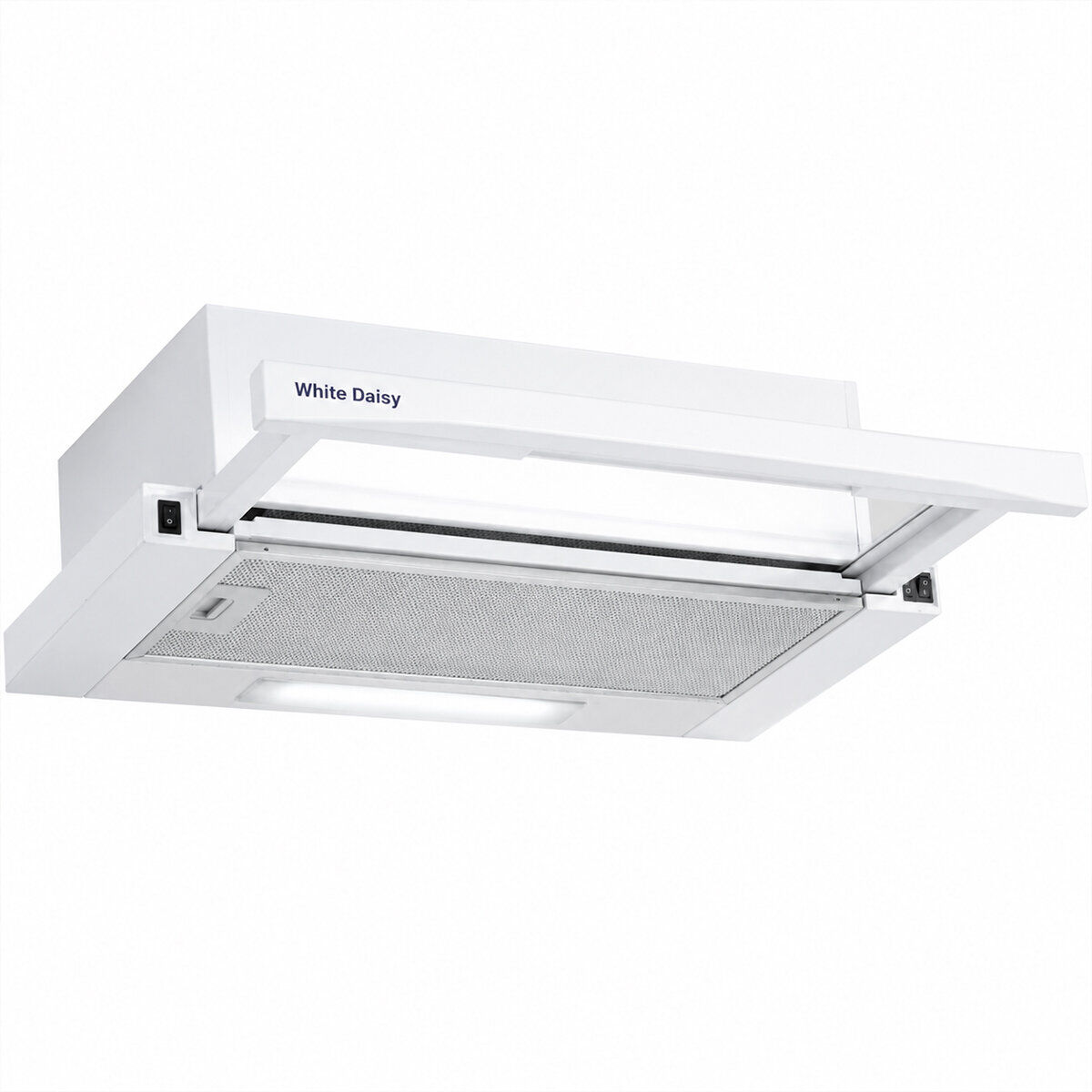 WHITE DAISY F-2 BEYAZ ÇİFT MOTORLU ASPİRATÖR ( LED AYDINLATMA ) ( ÇİFT FAN & 2 HIZ KADEMELİ & YÜKSEK EMİŞ HIZI )*1