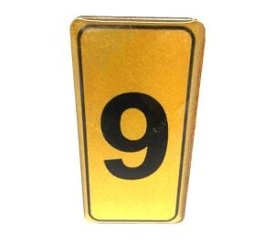 KAPI NUMARASI NO-9 SİLİKONLU YAPIŞKANLI*10X20