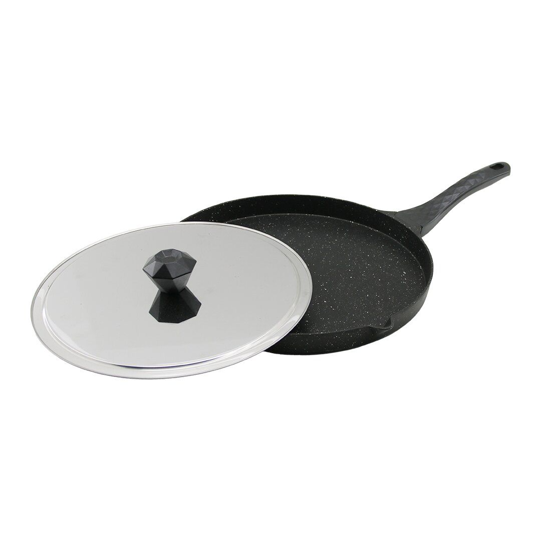 KRT-1054 ( DÖKÜM ) ( 34CM ) BALIK TAVASI ( METAL KAPAKLI ) ( YAĞ BOŞALTMA AĞIZLI )*12