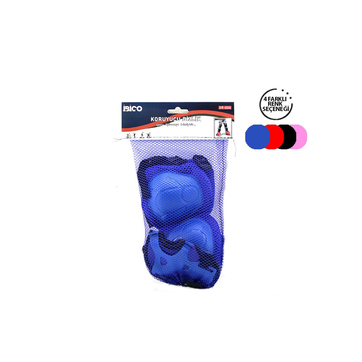 İBİCO İ19-034 PATEN DİZLİK & DİRSEKLİK SETİ*100