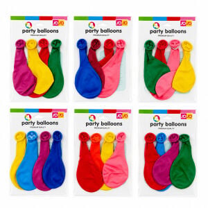 SOSO PARTY BALLOONS ( 4PCS ) KÜÇÜK BOY ( RENKLİ & 20CM ) PARTY BALON*40X15