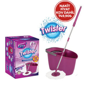 PAREX-723691 TWİSTER OTOMATİK MOP TEMİZLİK SETİ & KOVASI ( MULTİ TEMİZLİK FIRÇA )*1