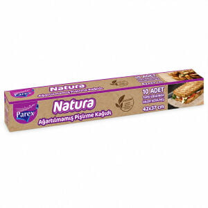 PAREX-613296 ( 10PCS ) NATURA PİŞİRME KAĞIDI HAZIR KESİLMİŞ ( 42X37CM )*24=K