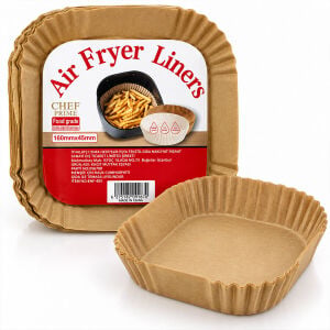 ENFA ENF-405 ( 50PCS & TABAK MODELİ ) ( KARE TABAN:16CM X KENAR: 4.5CM ) AİR FRYER PİŞİRME KALIP ( KAĞIT )*200