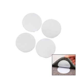 BAYSA-1639 ( 10PCS ) ( CIRTLI & YAPIŞKANLI & SİYAH ) ( YUVARLAK & ÇAP:5CM ) ( ÇOK AMAÇLI ) HALI KAYDIRMAZ ( KEÇE PED )*25X20