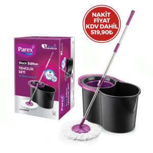 PAREX-613399 BLACK EDITION OTOMATİK TEMİZLİK SETİ MOP ( 12LT )*1