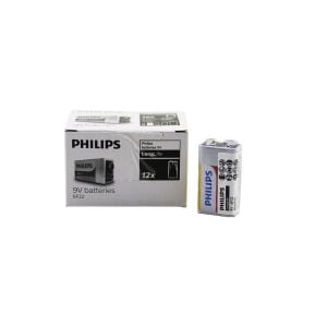 PHILIPS 6F-22 ( 9V ) PİL ( 12PCS ) ( EXTRA ÇİNKO KLORÜR )*1X10