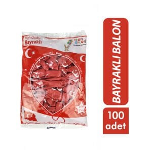 ATOM ( BAYRAKLI ) BALON 12İNC 100PCS*1X40