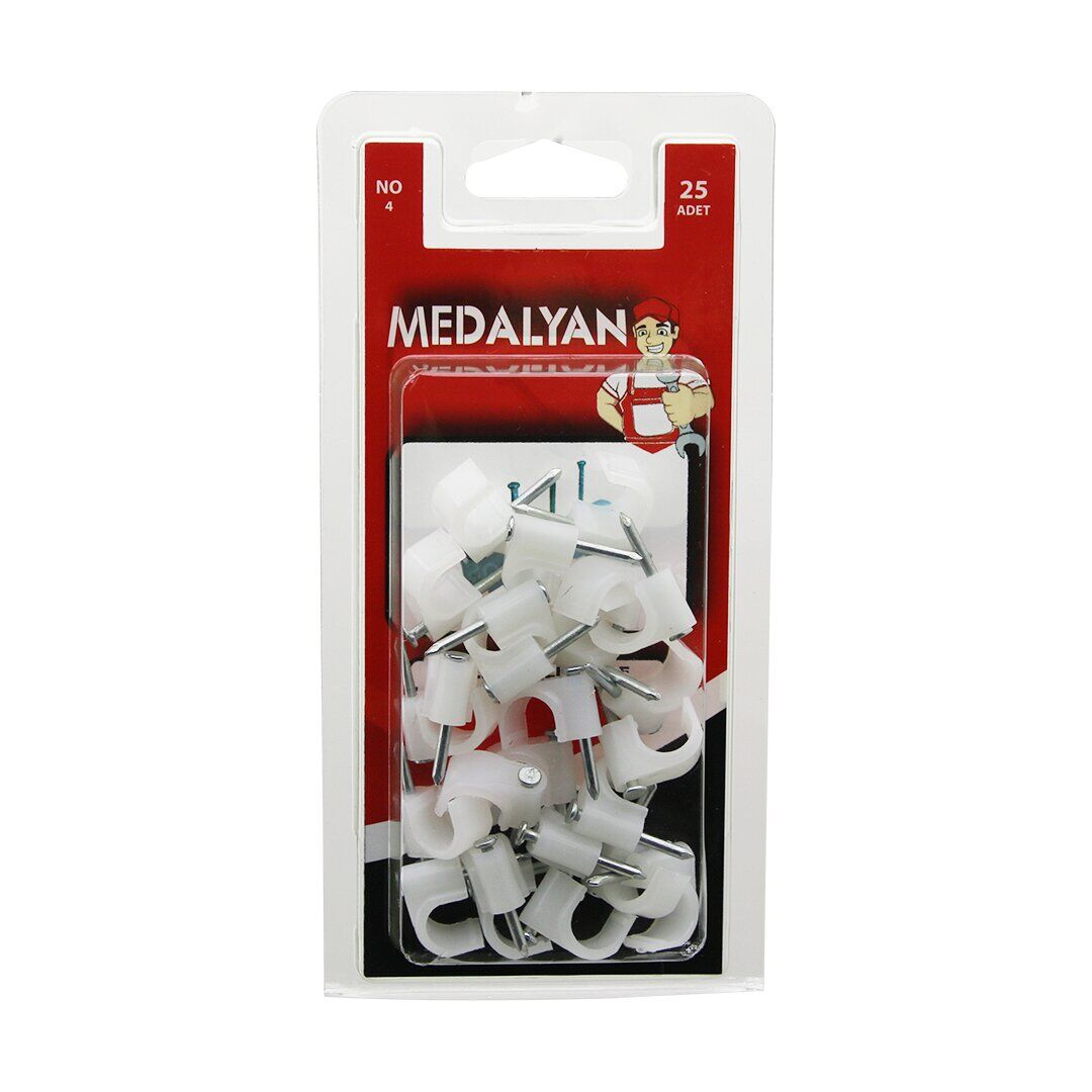 MEDALYAN DL-40 ( NO-4 ) ÇELİK ÇİVİLİ KROŞE ( 25PCS )*12X9
