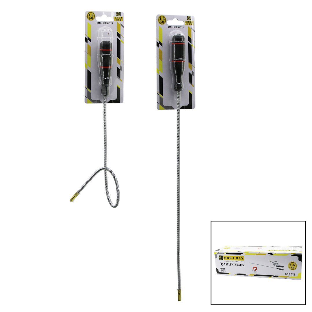 EMKA MAX EMKA-5519 (YAYLI MIKNATIS) (UZATMA ÇUBUK) (PLS.SAPLI) (ULAŞILAMAYAN ALANLAR METAL TOPLAMA) (44CM+10CM SAP=54CM)*120