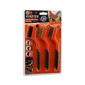 KINETEX KTX-3127 (3PCS) MİNİ TEL FIRÇA SETİ (PRİNÇ F.=TEMİZLİK) (ÇELİK F.=PAS ÇIKARICI) (NAYLON F.=DÖŞEME) (ÇİFT YÖN) (180MM)*12X10