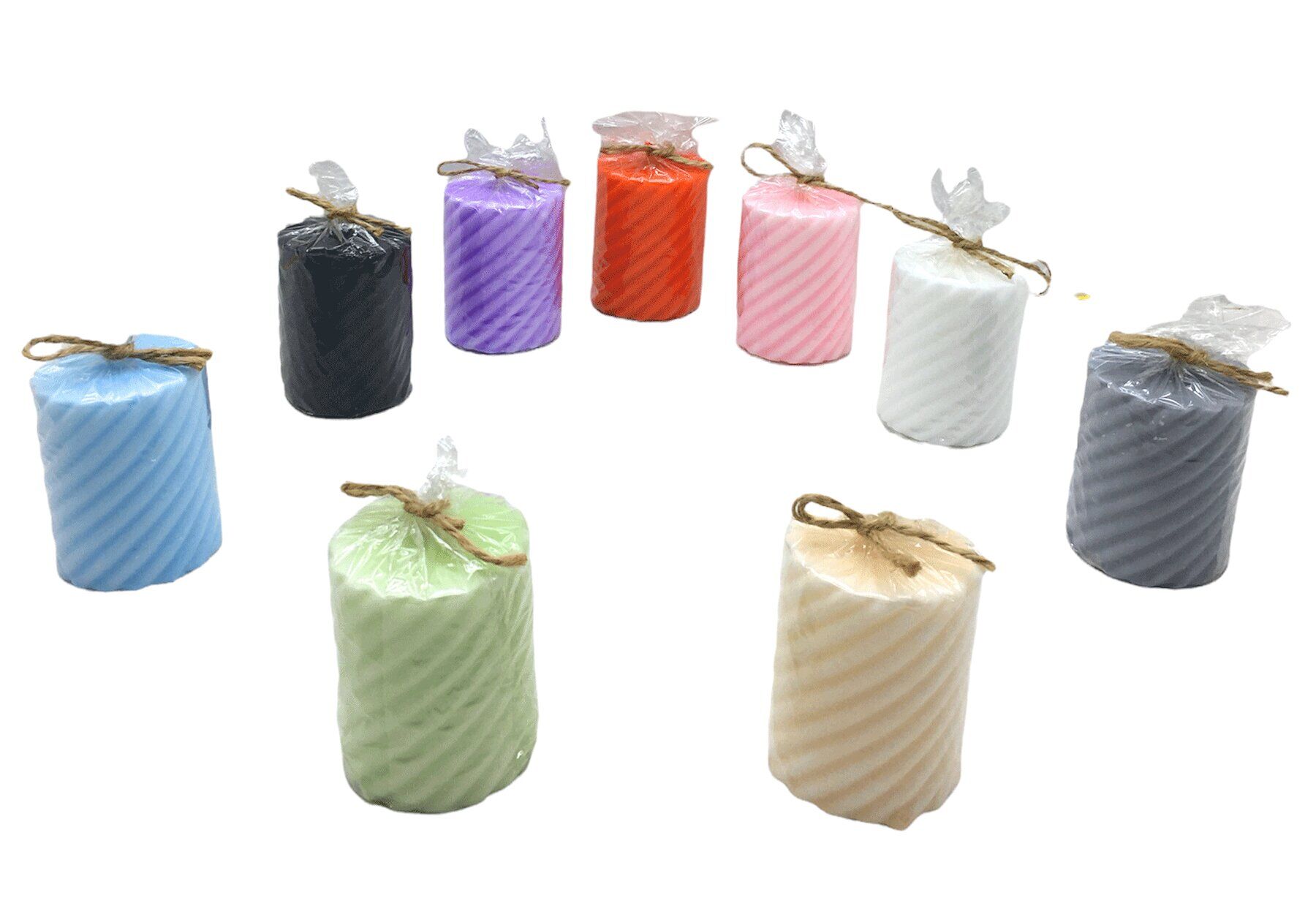 TAKOZ-008 ( BURGU DESENLİ ) ( SİLİNDİR KOKULU ) ( KÖPÜK ) MUM*28=K