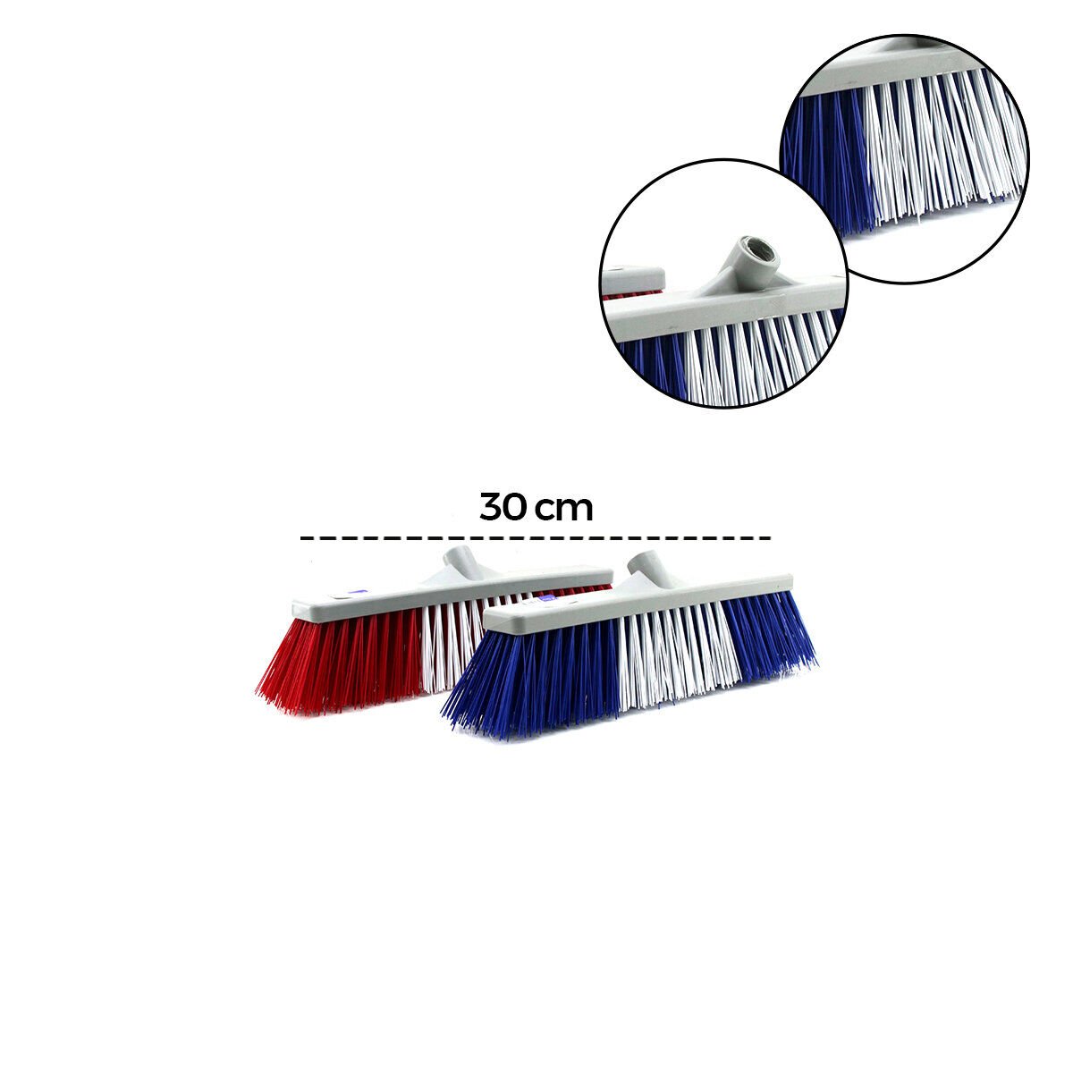 GÜNSAN ( -021 030 ) ( 30CM ) ( SERT ) PLASTİK ( BAHÇE ) ÇALI FIRÇASI ( KIL BOYU=8.5CM )*12=K