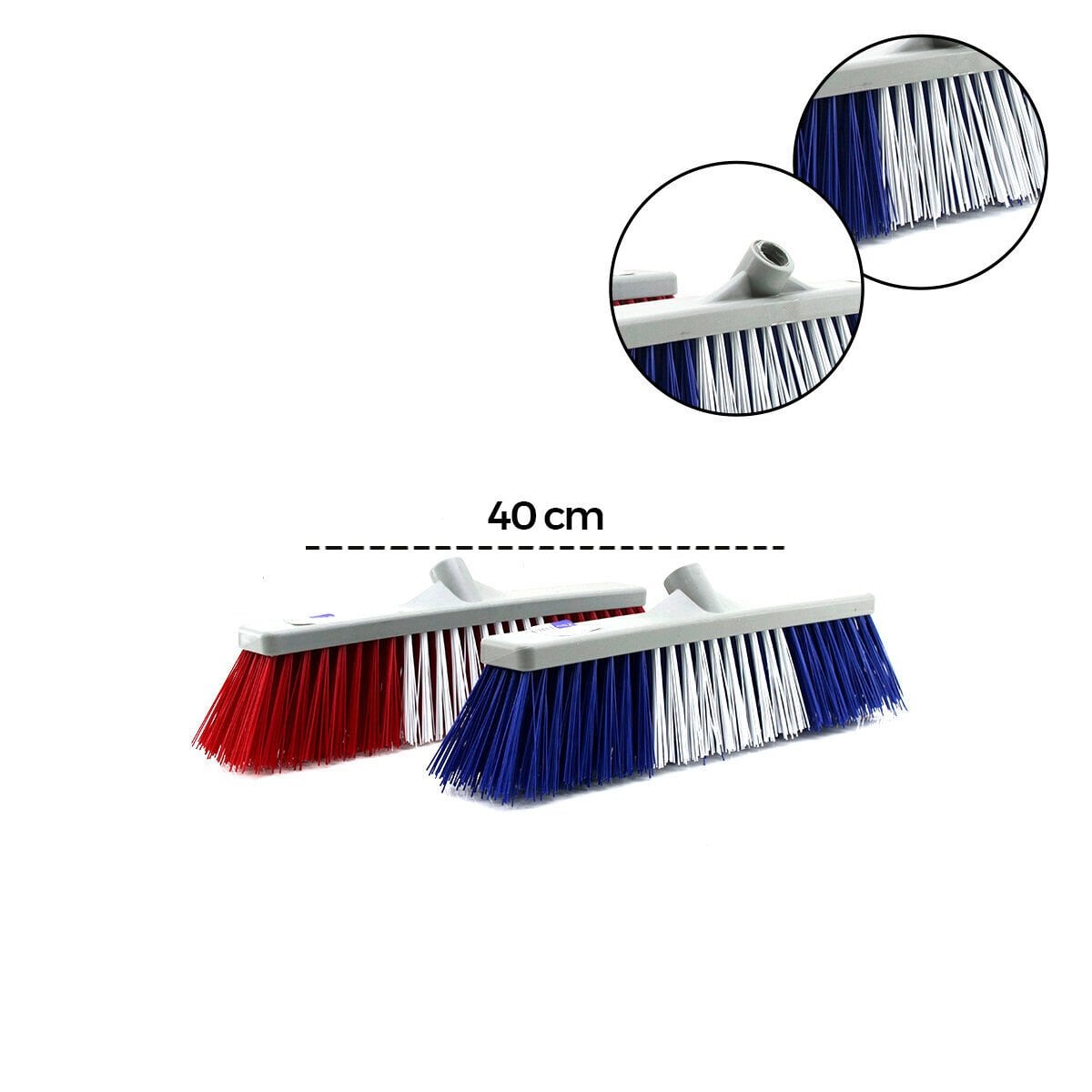 GÜNSAN ( -021 040 ) ( 40CM ) ( SERT ) PLASTİK ( BAHÇE ) ÇALI FIRÇASI ( KIL BOYU=8.5CM )*12=K