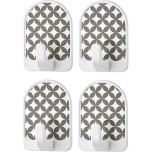 QLUX L-00609 ( 4PCS ) ( KUBBE ) ( PANO ) PLASTİK ASKI ( YAPIŞKANLI MONTAJ )*50