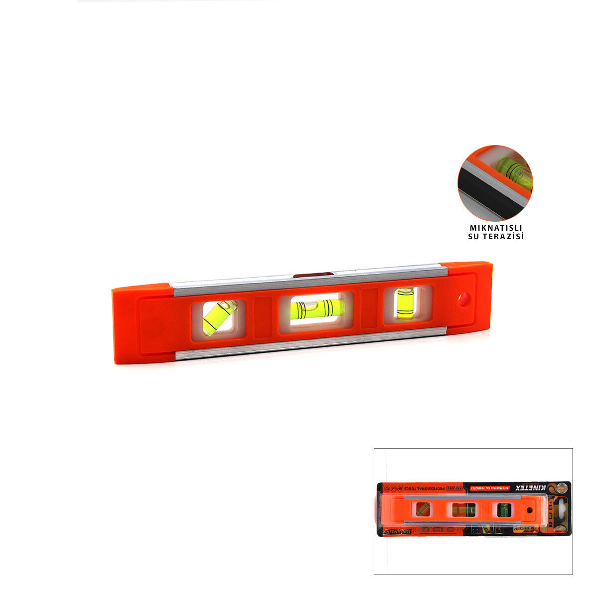 KINETEX KTX-3262 ( 9'' ) ( MİNİ=230MM ) ( MIKNATISLI ) SU TERAZİSİ*240