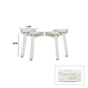 İBİCO-978 ( BEYAZ ) SOFRA AYAK ( KOMPLE PLASTİK ) ( 20CM ) ( AÇ KAPA )*4X50