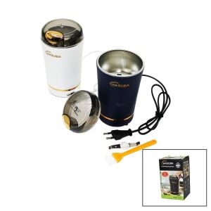 HASUBA HS-21 ( MİNİ ) ELEKTİRİKLİ ÖĞÜTÜCÜ MAKİNE ( YEDEK BIÇAK & TEMİZLEME FIRÇASI ) ( 300ML & 200W )*48