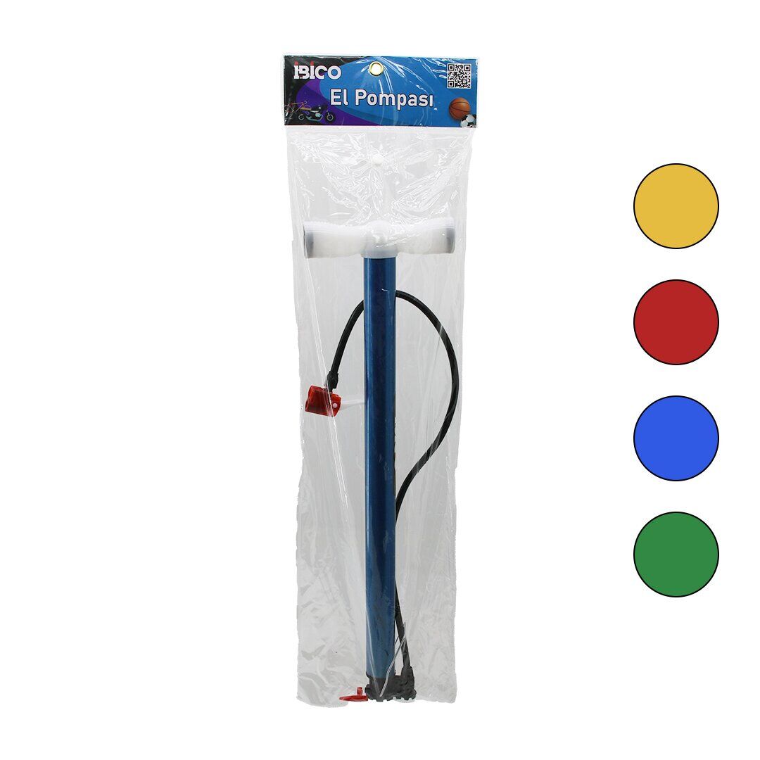 İBİCO İ18-042 (TERS BASMALI) (METAL GÖVDE) (PLASTİK KOL) (İRAN) EL POMPASI (55CM) (TOP & BİSİKLET & MOTOR) (AYAKLIK APARATLI)*50