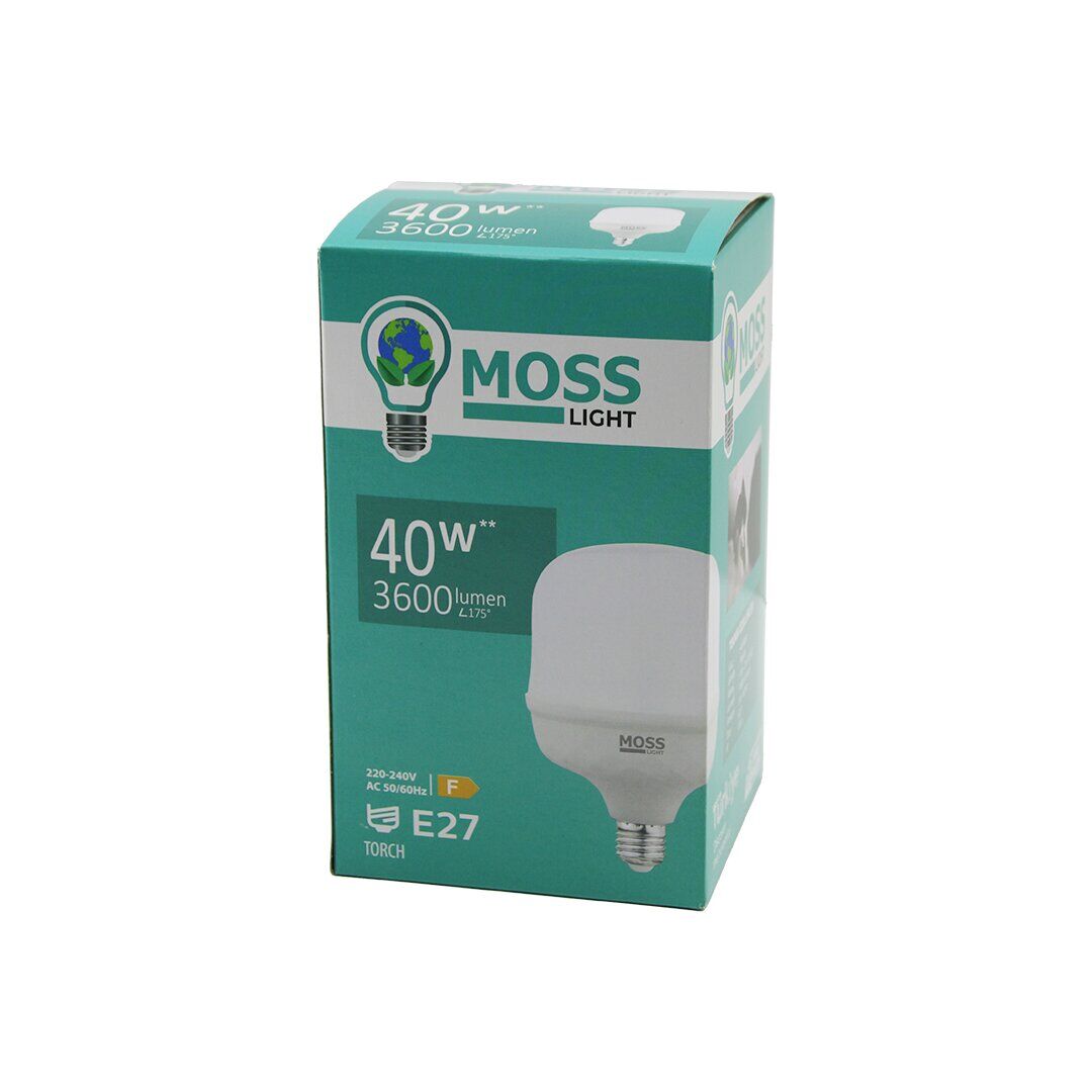 MOSS LIGHT MS-3098 ( 40W ) ( TORCH ) LED AMPUL PLASTİK (E27) (3600LUMEN L175°) (50.000 SAAT ÖMÜR) (IP20) (185-265V (AC) )*30