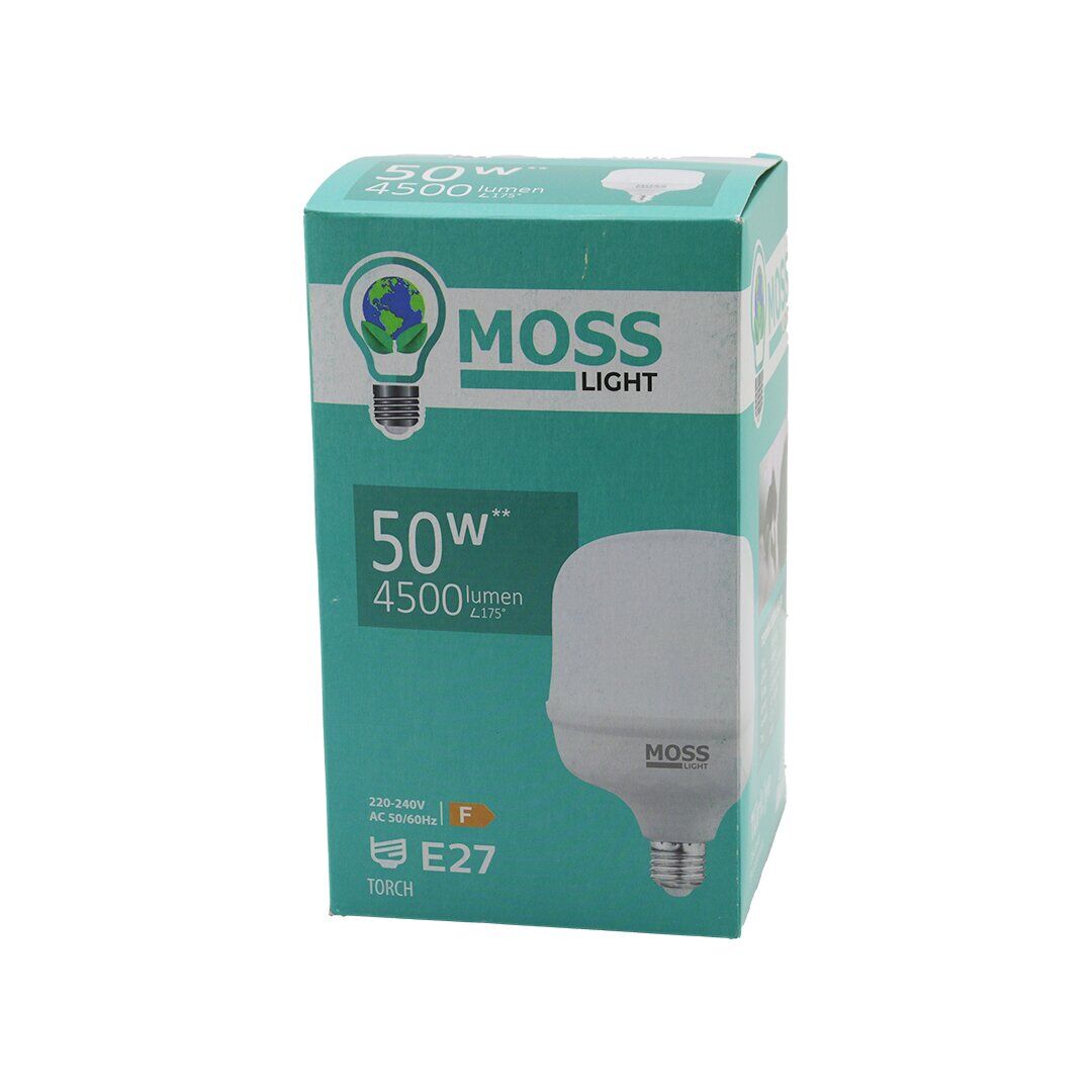 MOSS LIGHT MS-3099 ( 50W ) ( TORCH ) LED AMPUL PLASTİK (E27) (4500LUMEN L175°) (50.000 SAAT ÖMÜR) (IP20) (185-265V (AC) )*24