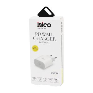 İBİCO İB-2100 ( TYPC-E ) ( BAŞLIK ) ( 20W ) ( HIZLI ) TELEFON ŞARJ BAŞLIK EV ( 5V=3.0A & 9.0V-2.22A )*10X14