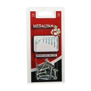 MEDALYAN DL-09 ( 3.9X22 ) MATKAP UÇLU VİDA YHB ( 22PCS )*12X10