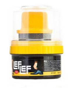 NURİ LEFLEF ( HAZIR ) ( CİLALI SÜNGERLİ ) ( SİYAH ) KREM AYAKKABI BOYASI 60ML*12X6