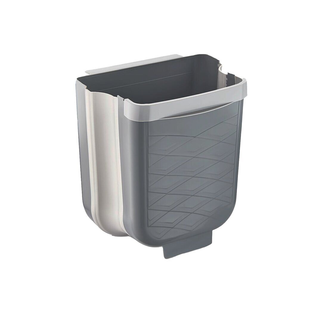 QLUX L-00869-2 ( GRİ ) KATLANABİLİR MUTFAK ÇÖP KOVASI ( 6LT )*8